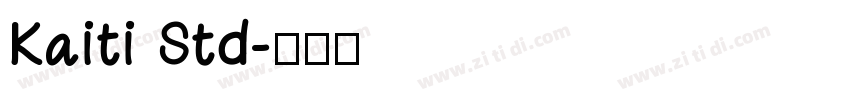 Kaiti Std字体转换